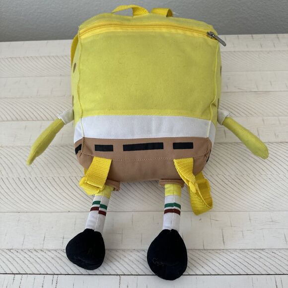 Nickelodeon Spongebob SquarePants Figure Stuffed Animal Plush Backpack 2012 - Picture 7 of 14